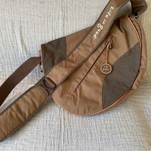 Life Is Good over the shoulder tote/weekend bag